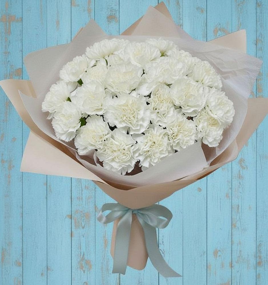 Букет цветов из: Гвоздики в Средний Икорец