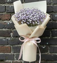 Букет цветов из:  Гипсофила в Средний Икорец