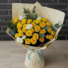 Букет цветов из:  Розы #REPLACE_PRED# Средний Икорец