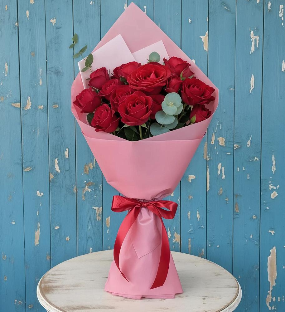 Букет цветов из: Розы в Средний Икорец