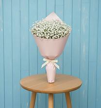 Букет цветов из:  Гипсофила в Средний Икорец