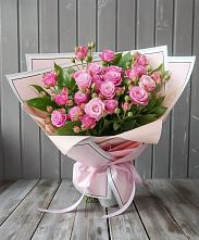 Букет Розовый кустик #REPLACE_PRED# Средний Икорец