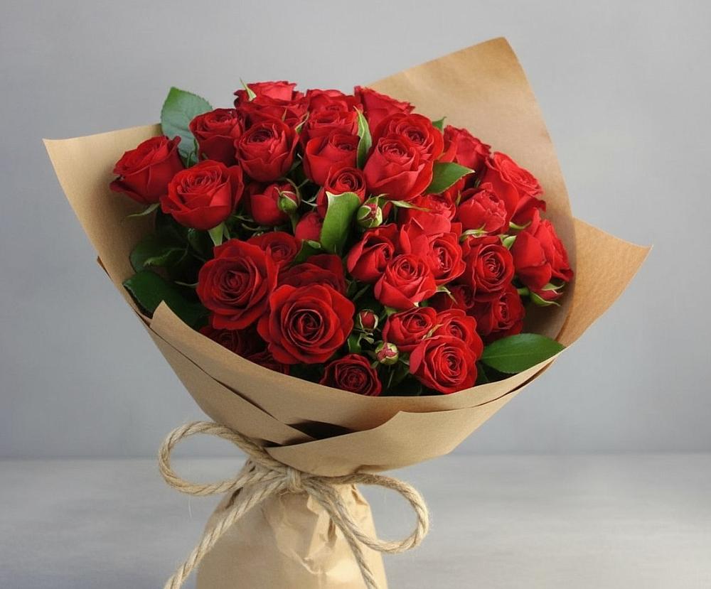 Букет Любовный роман в Средний Икорец