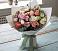 Букет цветов из: Розы, Лизиантусы и Гвоздики в Средний Икорец
