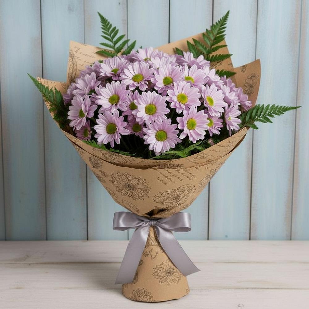 Букет цветов из: Хризантемы в Средний Икорец