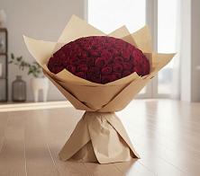 Букет 101 Красная роза в Средний Икорец