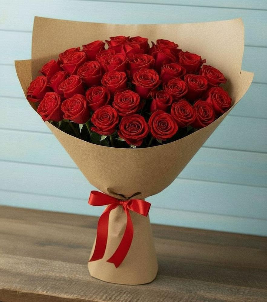 Букет Красные розы Милано в Средний Икорец