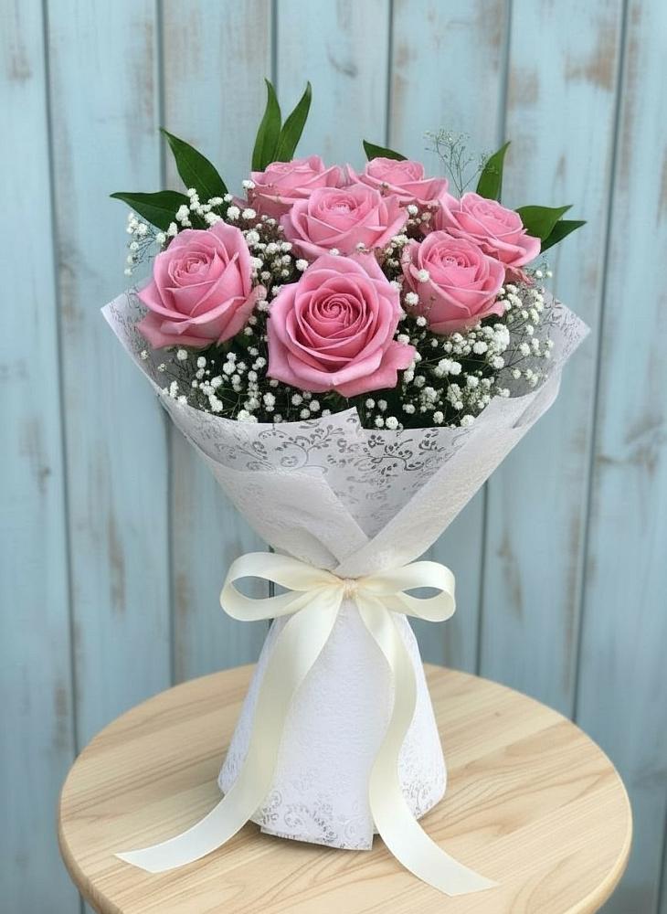 Букет цветов из: Розы в Средний Икорец