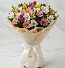 Букет цветов из:  Альстромерии в Средний Икорец