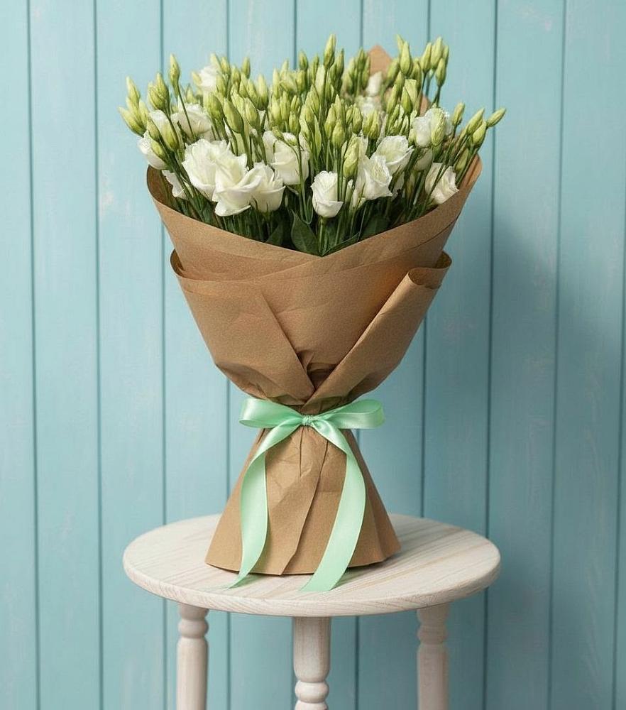 Букет цветов из: Лизиантусы в Средний Икорец