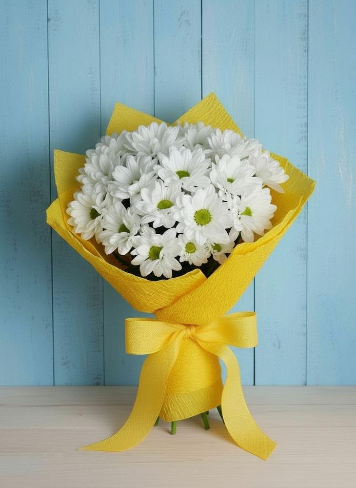 Букет цветов из: Хризантемы в Средний Икорец