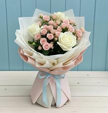 Букет цветов из:  Розы в Средний Икорец