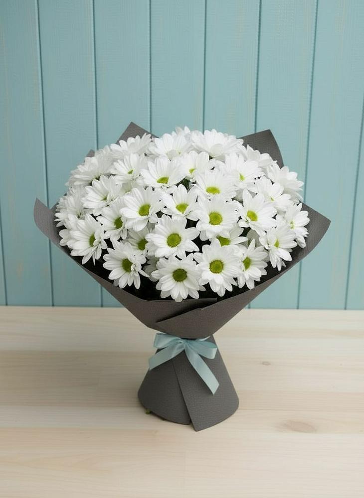 Букет цветов из: Хризантемы в Средний Икорец