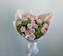 Букет цветов из:  Розы и Хризантемы в Средний Икорец