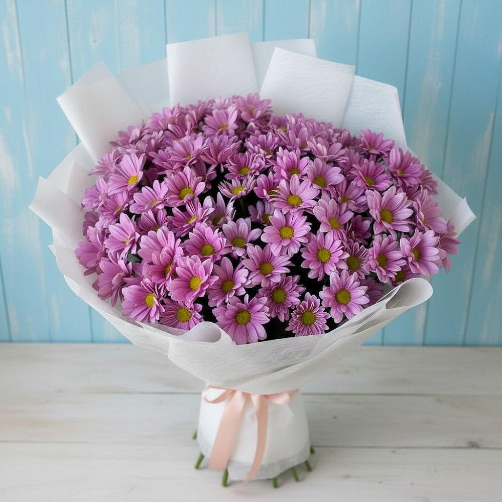 Букет цветов из: Хризантемы в Средний Икорец