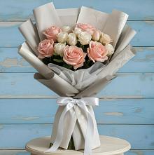 Букет цветов из:  Розы #REPLACE_PRED# Средний Икорец