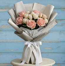 Букет цветов из:  Розы в Средний Икорец