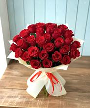 Букет 29 Красных роз в Средний Икорец