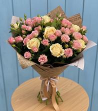 Букет цветов из:  Розы в Средний Икорец