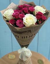 Букет цветов из:  Розы в Средний Икорец