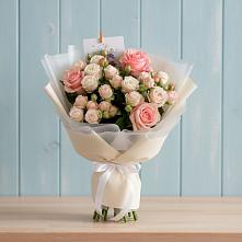 Букет цветов из:  Розы в Средний Икорец