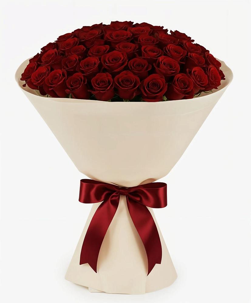 Букет 101 Бордовая роза Блэк Бакарра в Средний Икорец