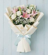 Букет цветов из:  Лилии в Средний Икорец