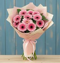 Букет цветов из:  Герберы в Средний Икорец