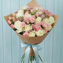 Букет цветов из:  Розы в Средний Икорец